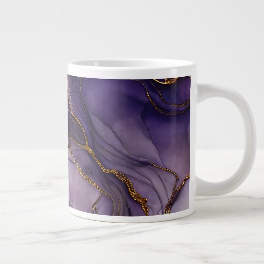 Mug Jumbo marbrée violette (Droite)