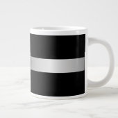 Mug Jumbo Monogramme Noir Et Argent (Droite)