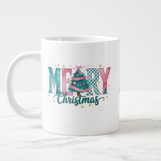 Mug Jumbo Noël Pastel Joyeux (Gauche)