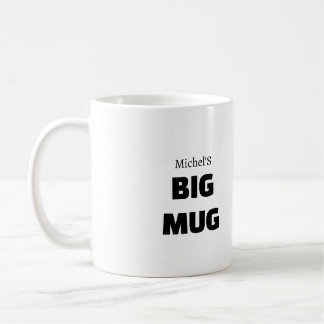 Mug Jumbo personnalisé | Nom Personnalisé Coffee C