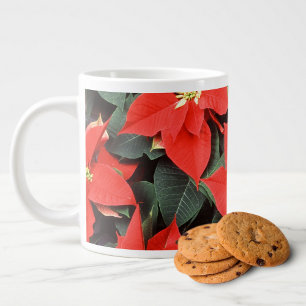 Mug Jumbo Poinsettia Rouge Festif