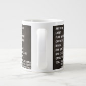 mug JUMBO pour boissons de café (Dos)