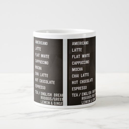 mug JUMBO pour boissons de café (Devant)