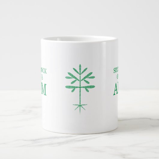 Mug Jumbo "SRC Alum" avec Sapling vert (Devant)