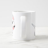 Mug Jumbo Taureau de dessin animé mignon (Dos)