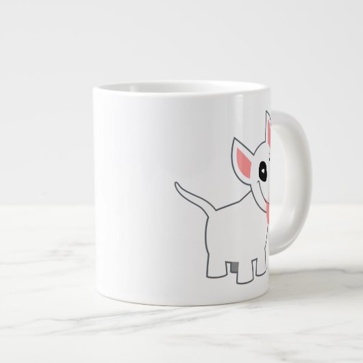 Mug Jumbo Taureau de dessin animé mignon (Devant droit)