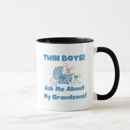 Mug Jumeau-Demandez sur mes T-shirts et cadeaux de (Droite)
