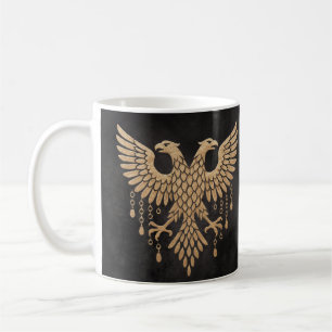 Mug Jumeau Doré Corbeau Mythologie Nordique Noir