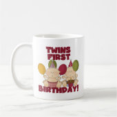 Mug Jumeaux 1er anniversaire - T-shirts et cadeaux pou (Gauche)