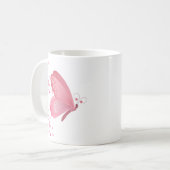 Mug Jumeaux papillon rose (Devant gauche)