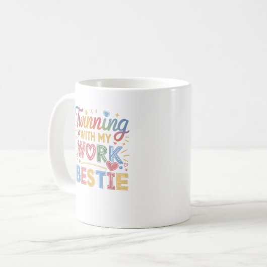 Mug Jumelage avec mon pot de travail (Devant gauche)