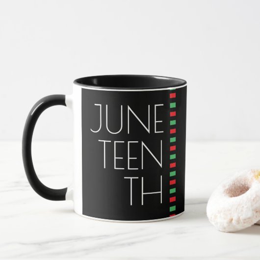 Mug Jumelage rouge noir vert (Avec donut)