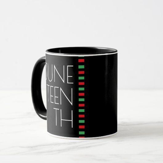 Mug Jumelage rouge noir vert (Devant gauche)