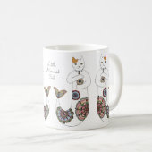 Mug Jumelle le chat de sirène (Devant droit)