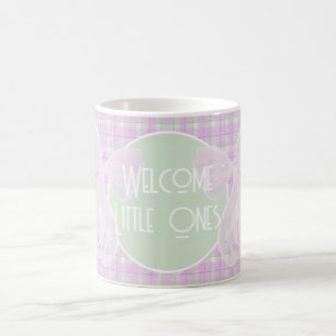 Mug Jumelles-Deux doux noeuds papillon rose transparen
