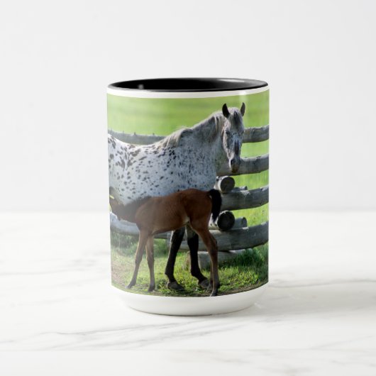 Mug Jument Appaloosa et poulain (Centre)