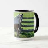 Mug Jument Appaloosa et poulain (Devant droit)