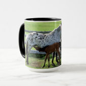 Mug Jument Appaloosa et poulain (Devant gauche)