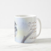 Mug Junco à yeux noirs Psaume 62:5 (Devant droit)