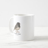 Mug Junco aux yeux sombres - Oiseaux de Californie (Devant gauche)