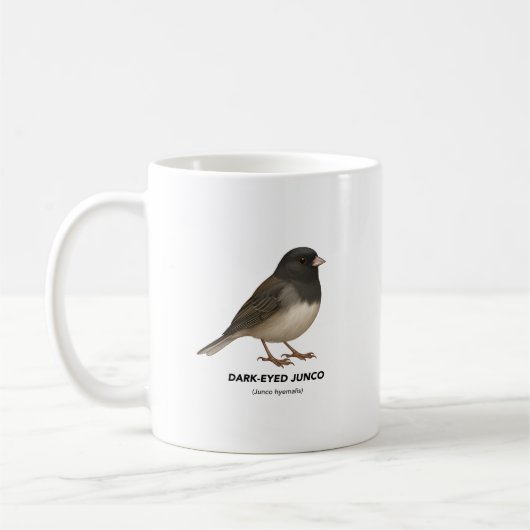 Mug Junco aux yeux sombres - Oiseaux de Californie (Gauche)