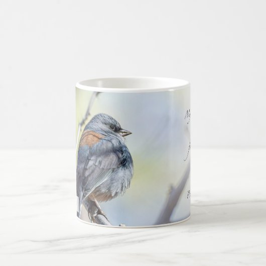 Mug Junco Psalm aux yeux foncés 62:5 KJV (Centre)