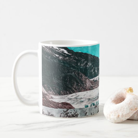MUG JUNEAU - TONGASS - MENDENHALL GLACIER - ALASKA US (Avec donut)