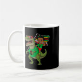 Mug Junetdix Black King Riding T Rex Dino Funny Boys (Gauche)