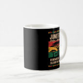 Mug Juneteenth 1865 19 juin Liberté Afro-Américain (Devant droit)