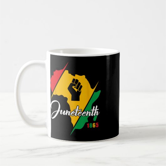 Mug Juneteenth 1865 Histoire des Noirs Femmes Liberté (Gauche)