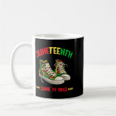 Mug Juneteenth 19 juin 1865 noir afro-américain (Gauche)