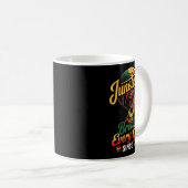 Mug Juneteenth Briser les Chaînes 1865 Afro Liberté Fi (Devant droit)