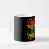 Mug Juneteenth Épaisses Vibes Locd Afro-Américain (Devant gauche)