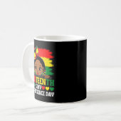 Mug Juneteenth est le Jour de l'Indépendance 1865 Afro (Devant gauche)
