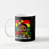 Mug Juneteenth est le Jour de l'Indépendance 1865 Afro (Gauche)
