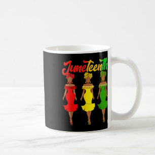 Mug Juneteenth est mon jour d'indépendance Afro Mélani