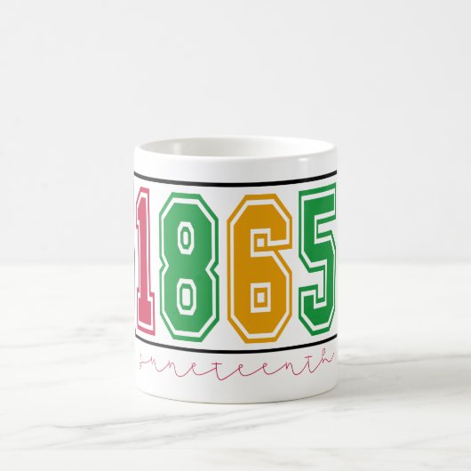 Mug Juneteenth - Histoire des Noirs (Centre)