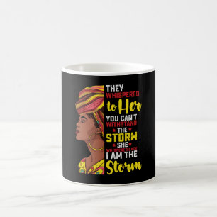 Mug Juneteenth Je Suis La Tempête Mélanine Fille Noire