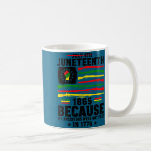 Mug Juneteenth liberté 1865 droits africain noir fiert