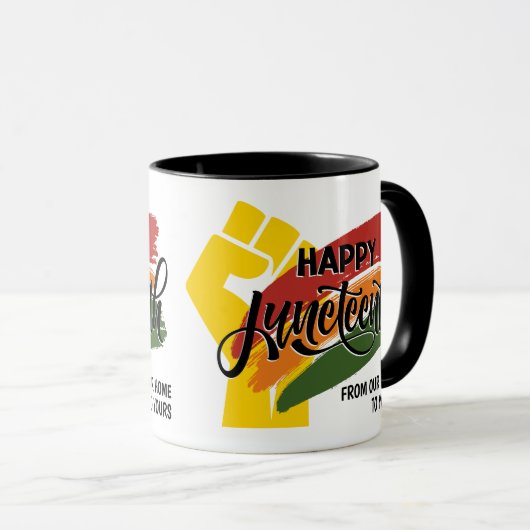Mug JUNETEENTH personnalisable (Devant droit)