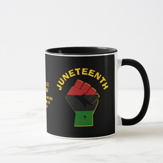 Mug JUNETEENTH Personnalisée Célèbre la liberté (Droite)