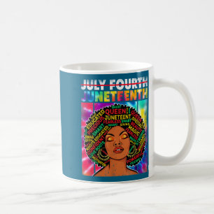 Mug Juneteenth - reine africaine-américaine de la méla
