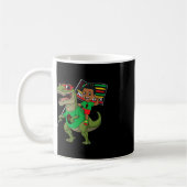 Mug Junetten Black King Riding T Rex Dino Fun Boys K (Gauche)