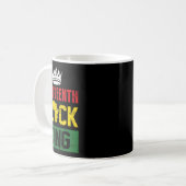 Mug Junetten Roi Noir Faits nutritionnels Garçons June (Devant gauche)
