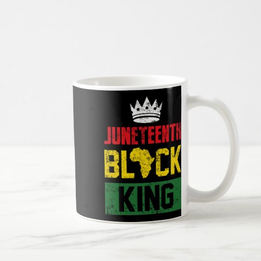 Mug Junetten Roi Noir Faits nutritionnels Garçons June (Droite)