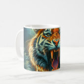 Mug Jungle au clair de lune de tigres (Devant gauche)