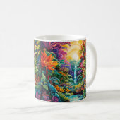 Mug Jungle de couleurs (Devant droit)