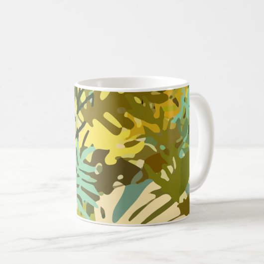 Mug Jungle Feuille tropicale (Devant droit)