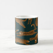 Mug Jungle léopard : Vintage Poster de animal. (Centre)