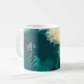 Mug Jungle tropicale : Paysage matinal Vintage. (Devant gauche)